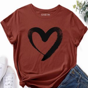 Heart Print Tee