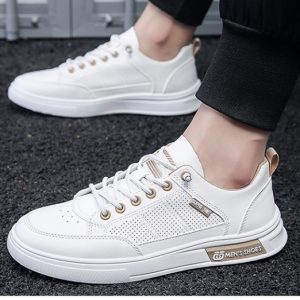 Soft soles breathable board shoes laser Casual shoes for men